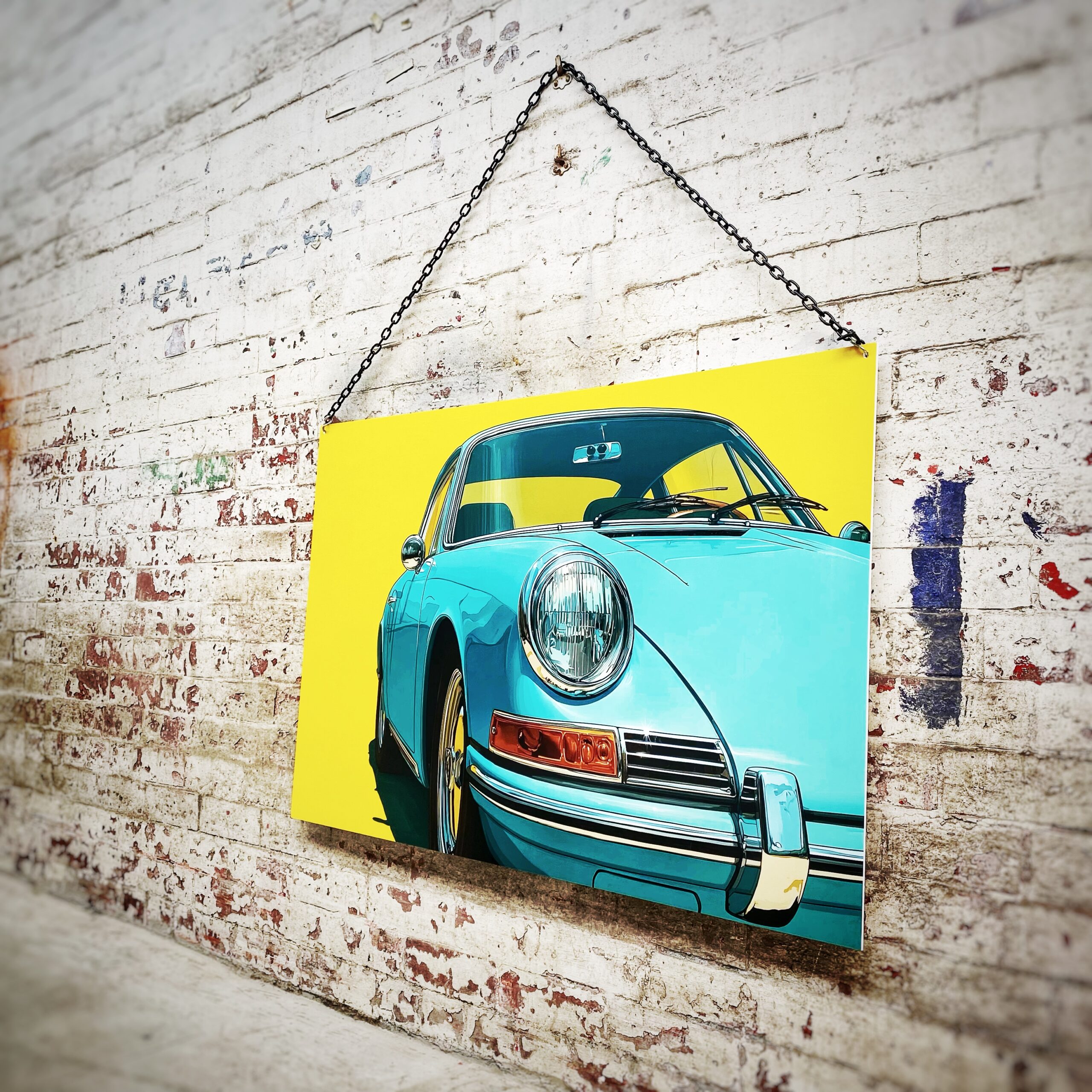 classic Porsche turquoise sports car pop art wall art classic Porsche turquoise sports car pop art wall art
