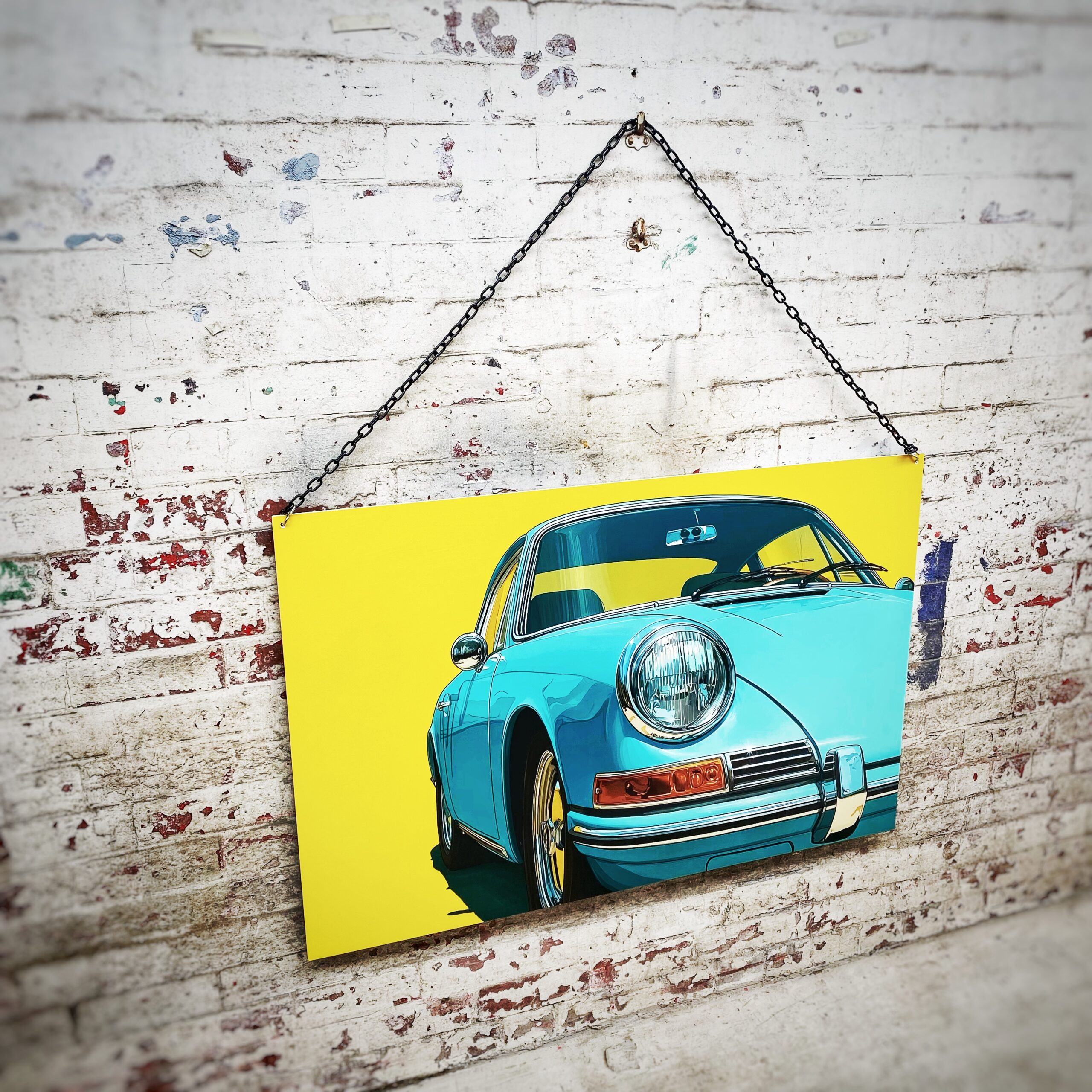 Porsche vintage sports car pop art garage wall decor Porsche vintage sports car pop art garage wall decor