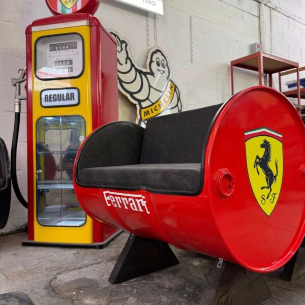 Luxury Ferrari automobilia furniture handmade in England