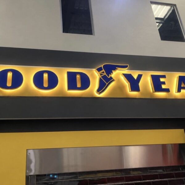 good year illuminated sign